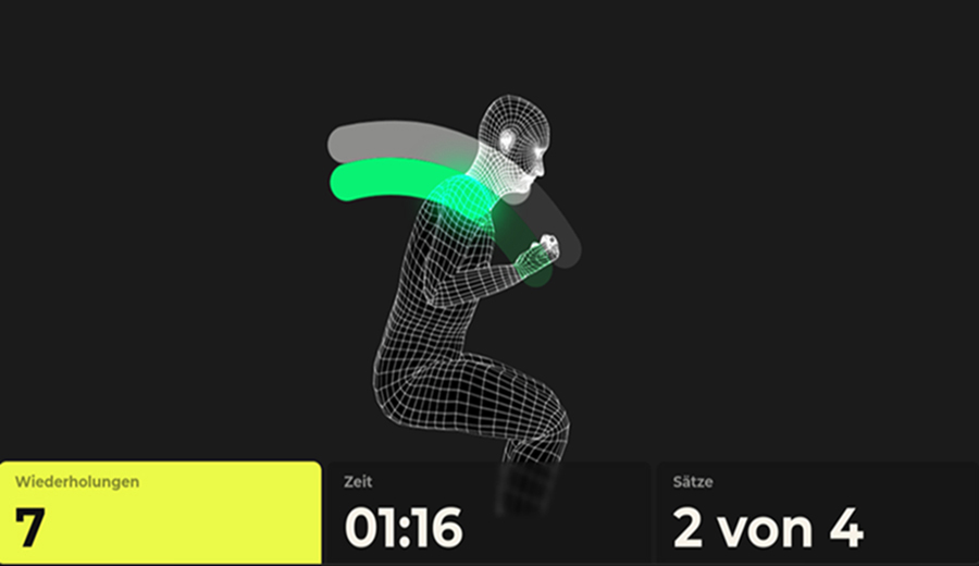 YOLii Monitor beim Training
